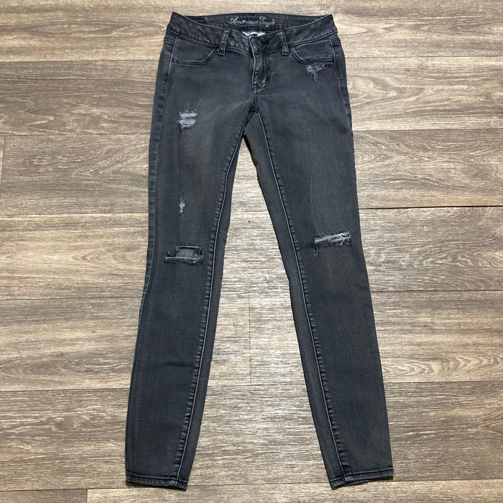 American Eagle Outfitters Super Stretch  black Jeggings Size 2
